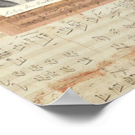 Poster Manuscrits de Beethoven (Coin)