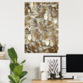 Poster Many beautiful petals of rose (Bureau à domicile)