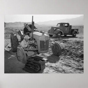 Poster Manzanar Mechanic, années 40
