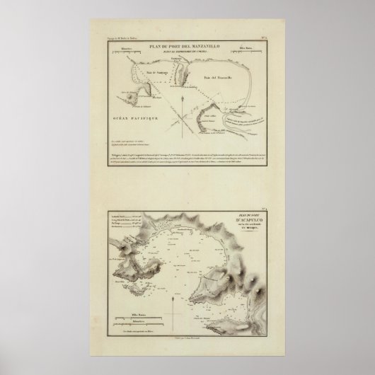 Poster Manzanillo, Mexique (Devant)