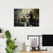 Poster Maori Haka (Bureau à domicile)