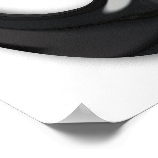 Poster Maori-Poisson Hook-obsidian (Coin)