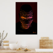Poster Maori tatoo (Cuisine)