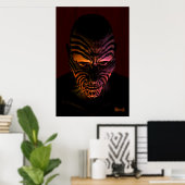 Poster Maori tatoo (Bureau à domicile)