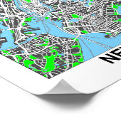 Poster Map de New York (Coin)