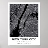Poster Map de New York (Devant)