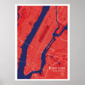 Poster Map de New York (Devant)