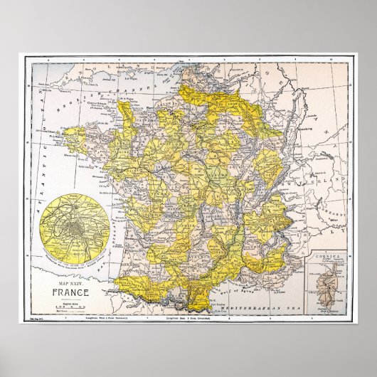 POSTER MAP : FRANCE (Devant)