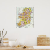 Poster MAP : IRLANDE, c1890 (Cuisine)