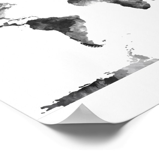 POSTER MAP MONDIALE BG3 - (Coin)