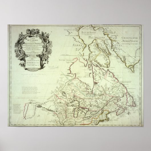 Poster Map of Canada (Devant)