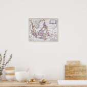 Poster Map of China & Indonesia | 1710 (Cuisine)