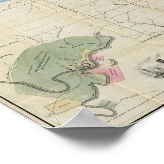 Poster Map of Eastern Kansas (Coin)