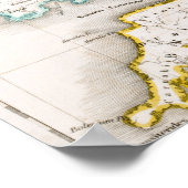 Poster Map of England Britannia Antiqua (Coin)