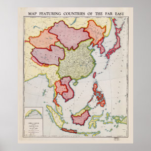 Poster Map of Far East Asia (1932)
