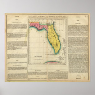 Poster Map Of Florida
