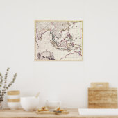 Poster Map of India & the East Indies (Cuisine)