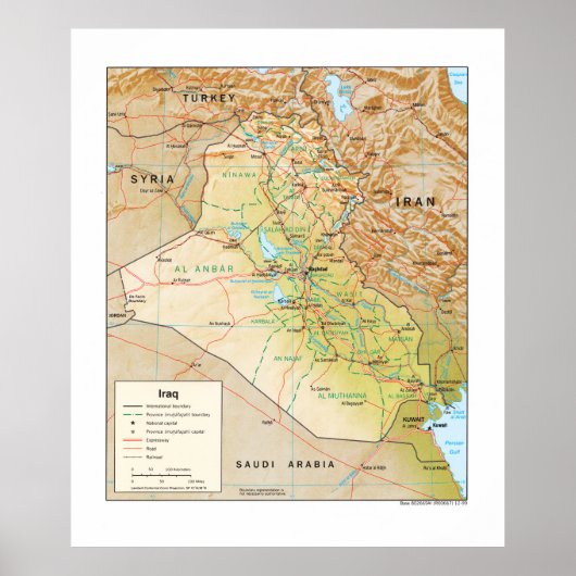 Poster Map of Iraq (1999) (Devant)