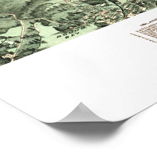 Poster Map of Lake Winnipesaukee from 1903 (Coin)