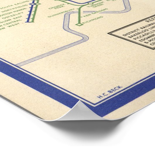 Poster Map of London's Underground Railways (Coin)