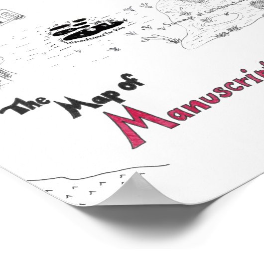 Poster Map of Manuscript Earth (Coin)