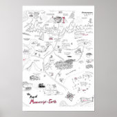 Poster Map of Manuscript Earth (Devant)