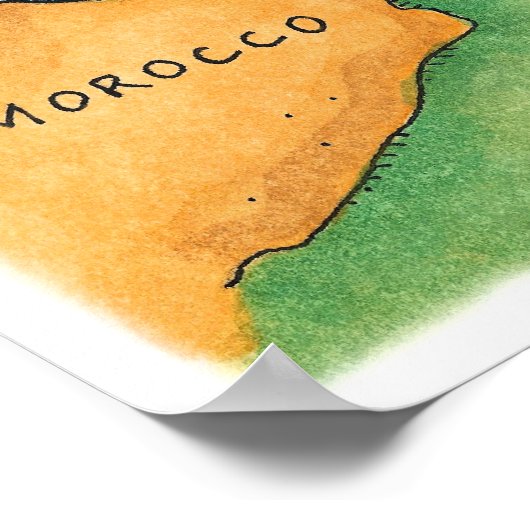 Poster Map of Mediterranean Sea (Coin)