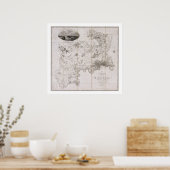 Poster Map of the County of Middlesex, published 1819 (pr (Cuisine)