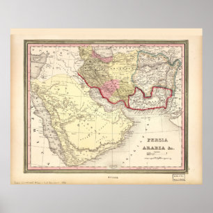 Poster Map of the Middle East (1846)