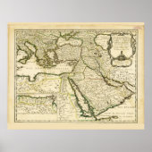 Poster Map of the Ottoman Empire (1654) (Devant)