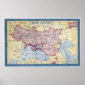 Poster MAP : UKRAINE, c1906 (Devant)