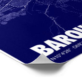 Poster Mapa de Barquisimeto - Carte de la ville du Venezu (Coin)