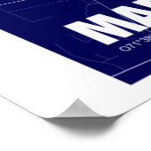 Poster Mapa de Maracaibo - Vénézuéla Carte de la ville de (Coin)