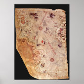 Poster Mapa de Piri Reis (Devant)