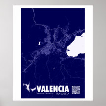 Mapa de Valencia - Vénézuéla Plan de la ville de v