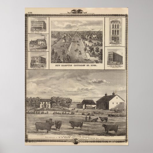 Poster Maple Grove Herd, Cedar Co New Hampton (Devant)