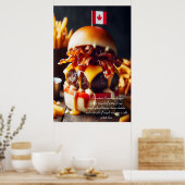 Poster Maple Leaf Munchies : Classique canadien 24x36 (Cuisine)