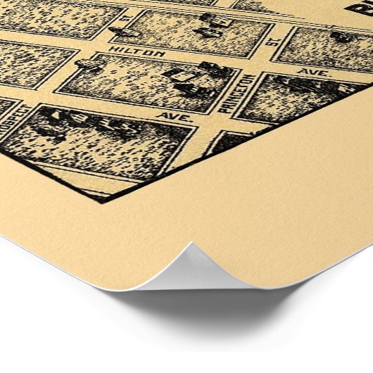 Poster Maplewood, NJ Panoramic Map - 1910 (Coin)