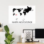 Poster Mappa Mooooondi (Bureau à domicile)