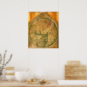 Poster Mappa Mundi, c.1290 (Cuisine)