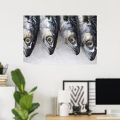 Poster Maquereau, prises fraîches du jour (Bureau à domicile)