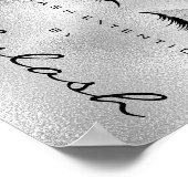 Poster Maquillage Beauté Nom du salon Parties scintillant (Coin)