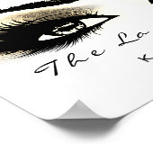 Poster Maquillage blanc Beauty Studio Lashes Salon Gold (Coin)