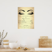Poster Maquillage d'or de Champaigne - Prix des cils (Cuisine)