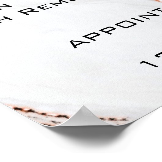 Poster Maquillage en cuivre marbré Artiste Yeux Lashes Pr (Coin)