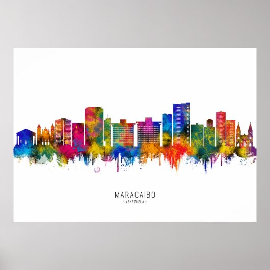 Poster Maracaibo Venezuela Toits (Devant)