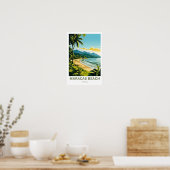 Poster Maracas Beach Trinidad Travel Print (Cuisine)