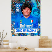 Poster Maradona (Cuisine)