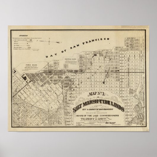 Poster Marais salé de la baie de San Francisco (Devant)