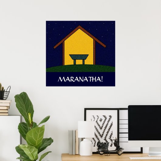 POSTER MARANATHA ! (Bureau à domicile)
